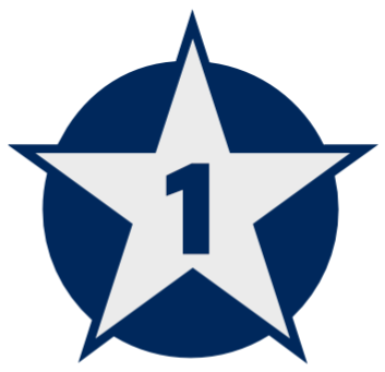 1 Star outline