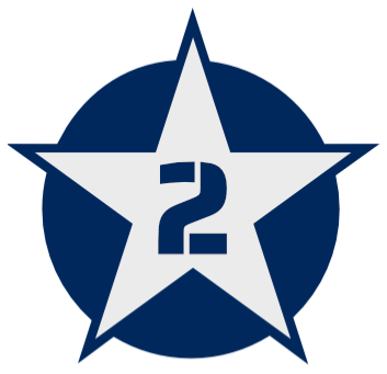2 Star Outline
